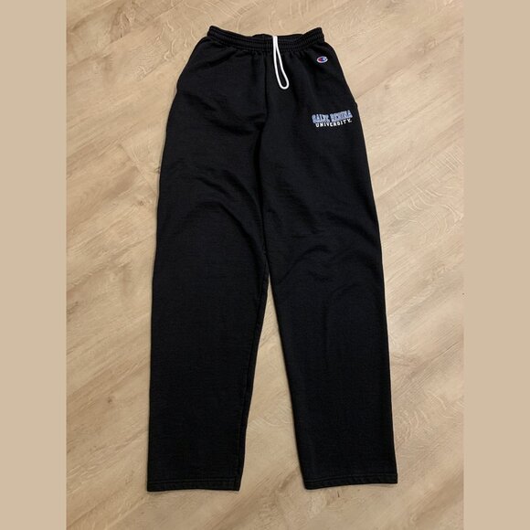 Champion Salve Regina University Seahawks Sweatpants Men's Medium M Black Pants - Picture 1 of 5